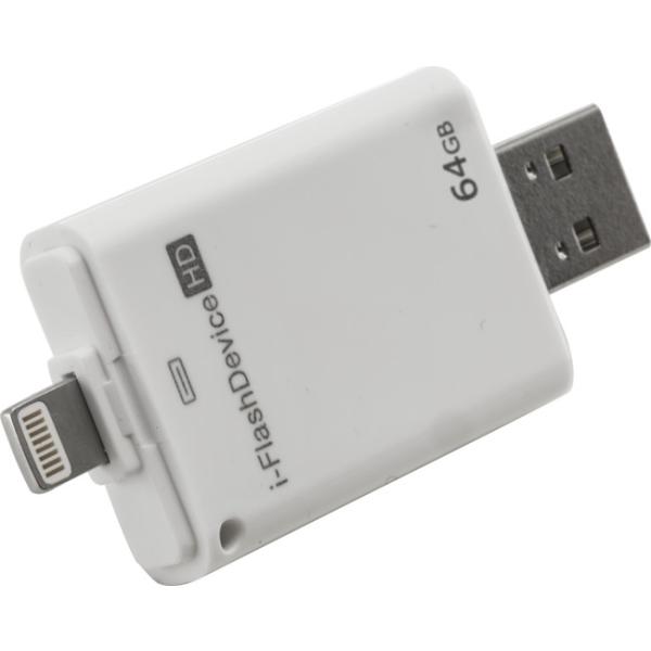 iFlashDrive HD USB 64GB  اي فلاش بحجم 64جيجا مناسب لجوالات الأيفون